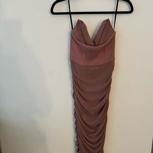 MICHAEL COSTELLO India Midi Dress in Blush
